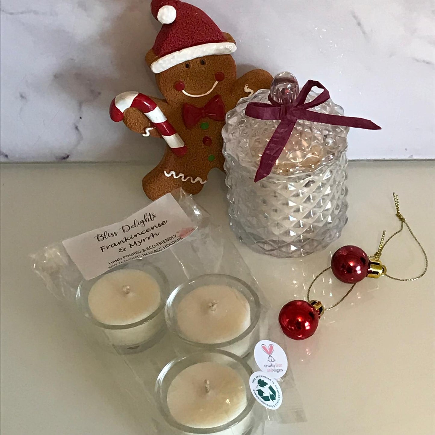 Bliss Delights Pearlescent Diamond Geo Candles | Eco Soy Wax