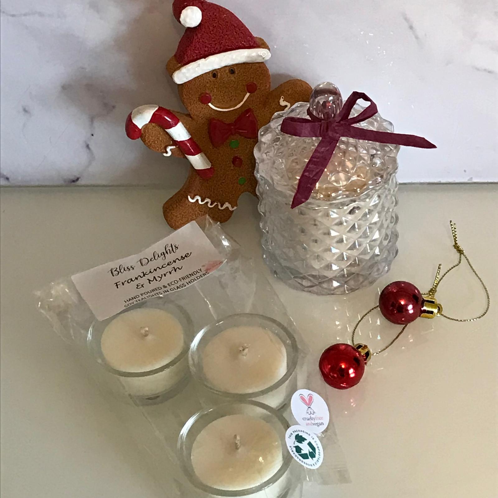 Bliss Delights Pearlescent Diamond Geo Candles | Eco Soy Wax