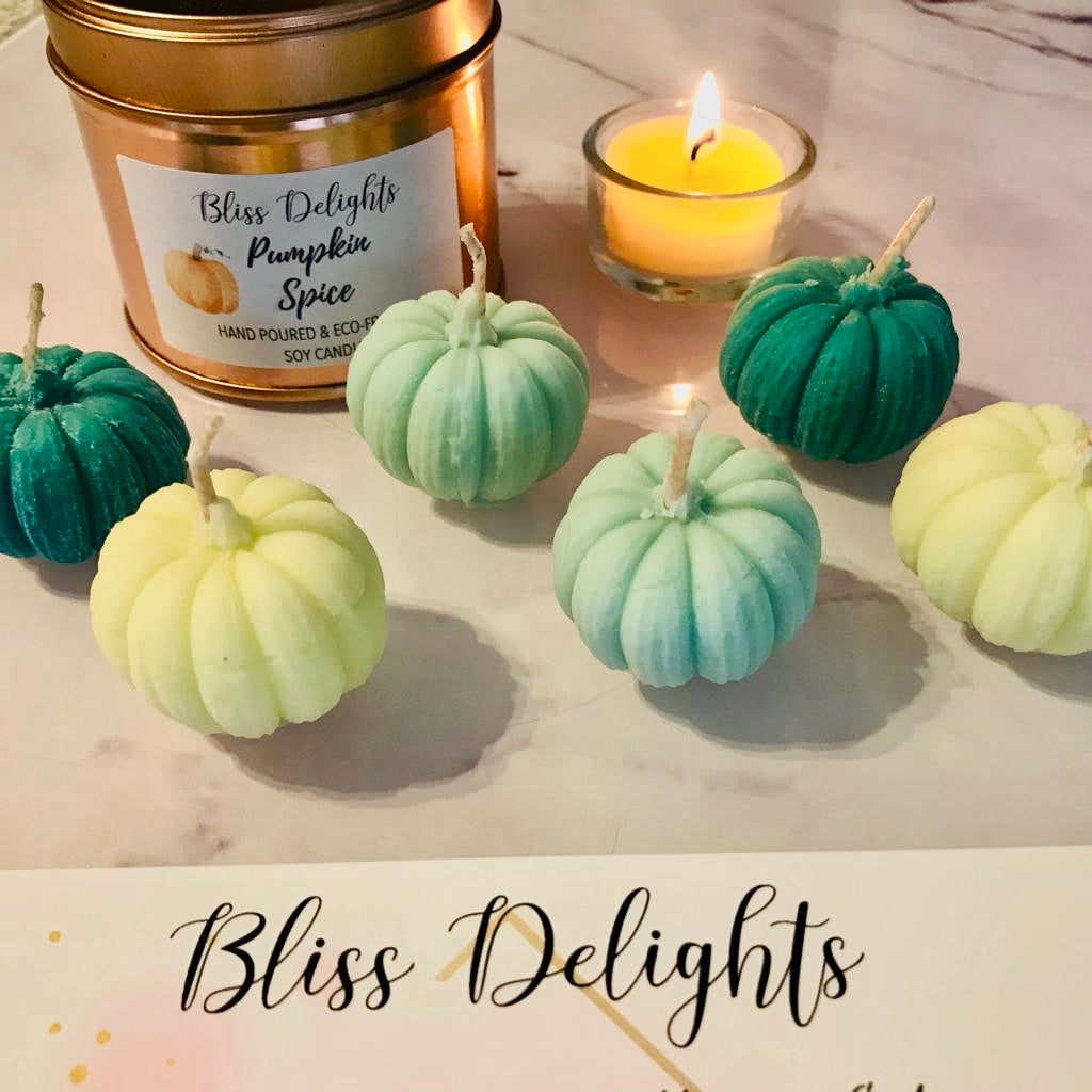 Bliss Delights Pumpkin Tealights | Halloween Tealights | Autumn Gift