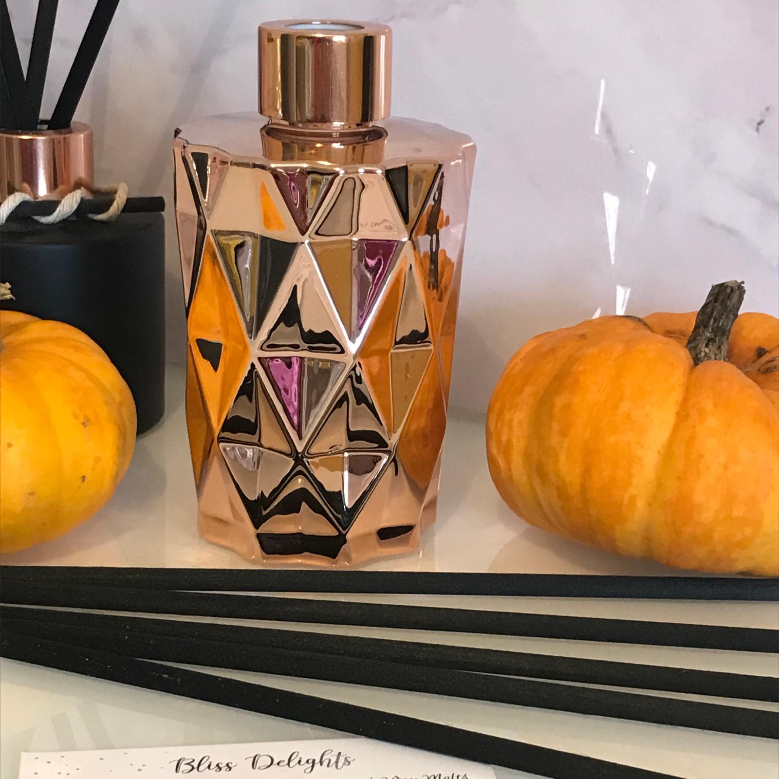 Bliss Delights Rose Gold Reed Diffuser | Eco Reed Diffuser Refill