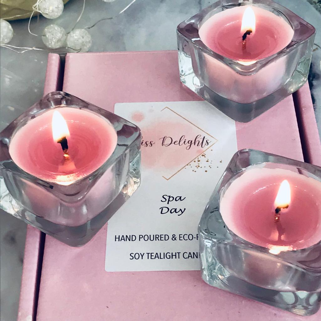 Bliss Delights Spa Day Lavender Refill Tealights | Eco & Vegan