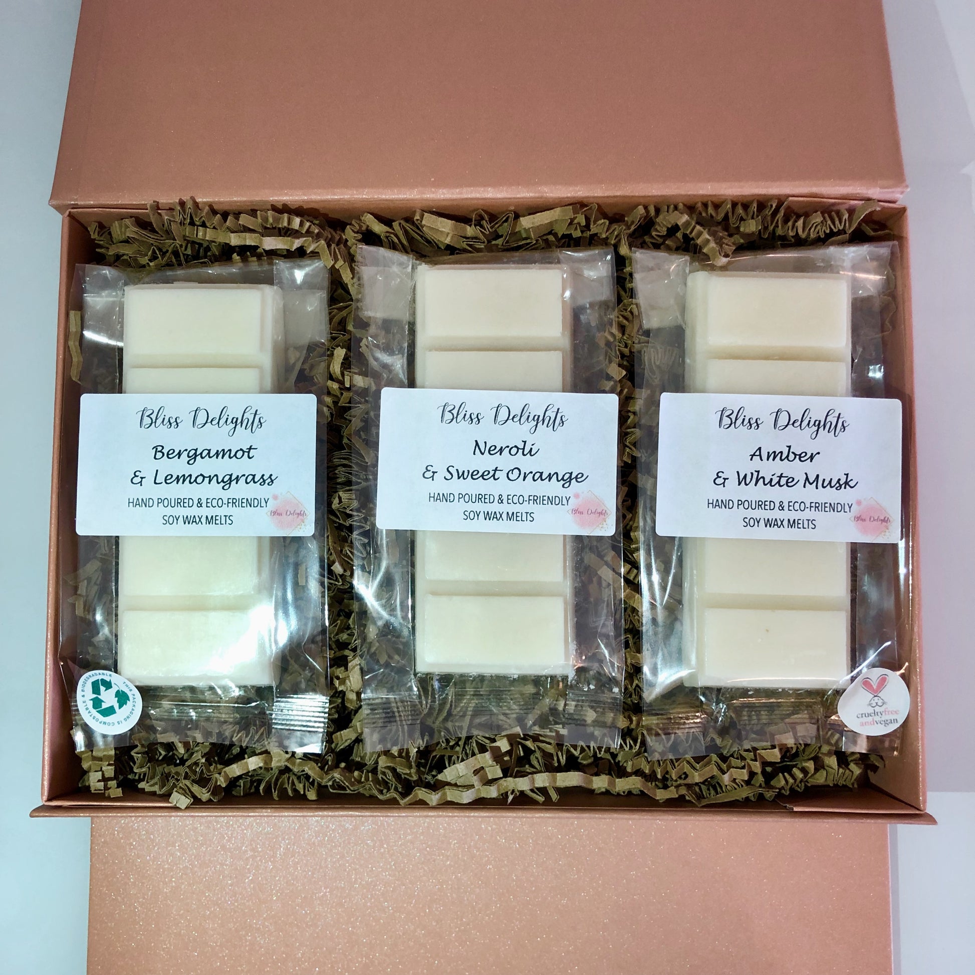 Bliss Delights Luxury Soy Wax Melt Gift Box | Vegan Wax Melts
