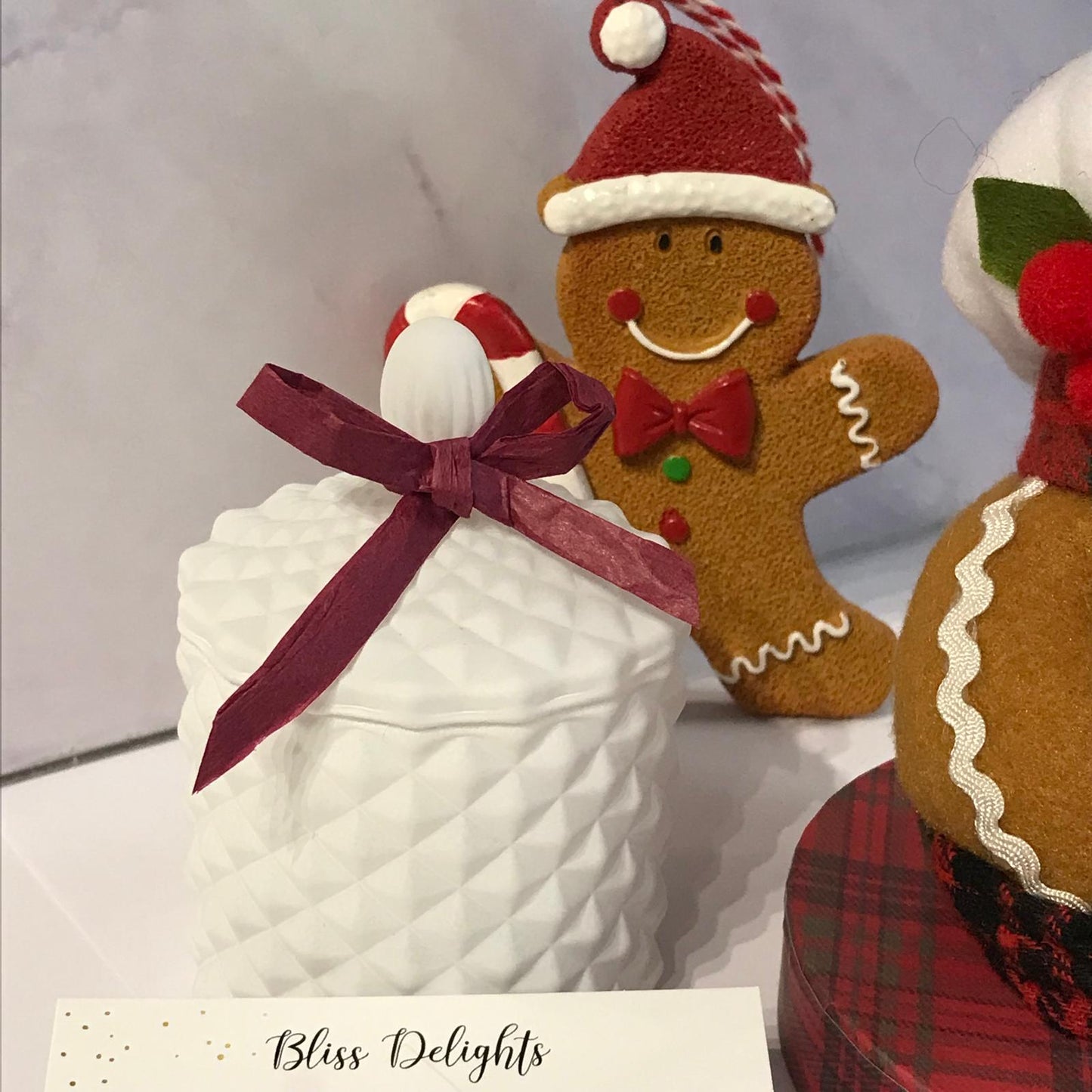 Bliss Delights White Diamond Candle | Eco & Vegan Soy Candle GEO