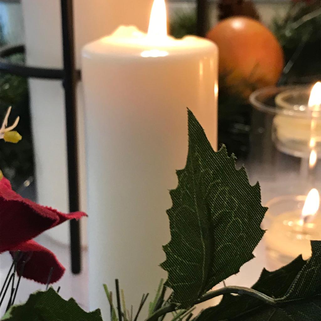 Natural Unscented Soy Pillar Candles