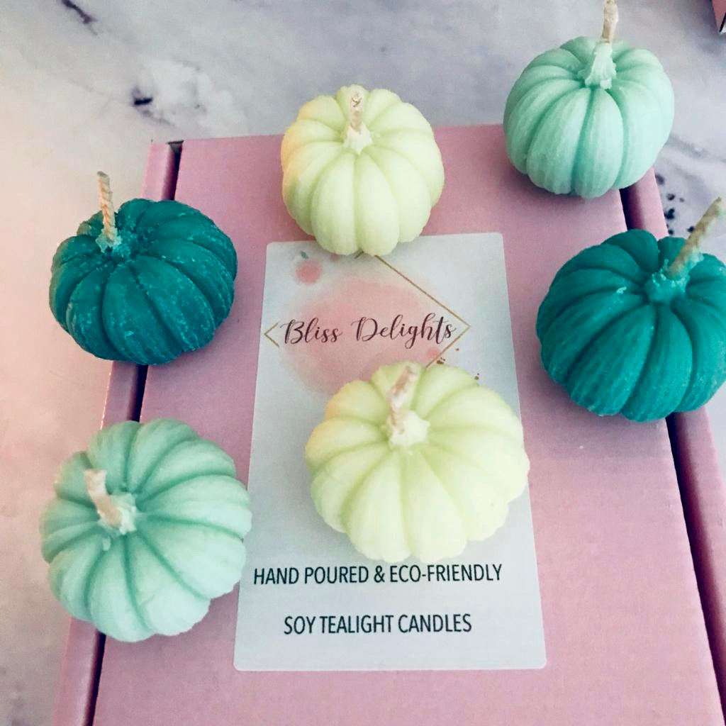 Bliss Delights Pumpkin Tealights | Halloween Tealights | Autumn Gift