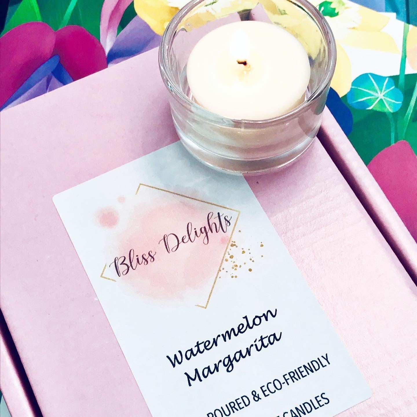 Bliss Delights Watermelon Margarita Refill Tealights | Vegan Soy