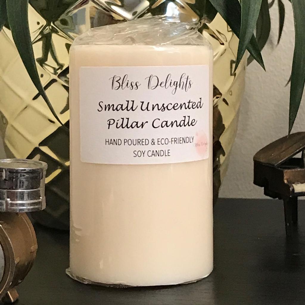 Coloured Soy Pillar Candles