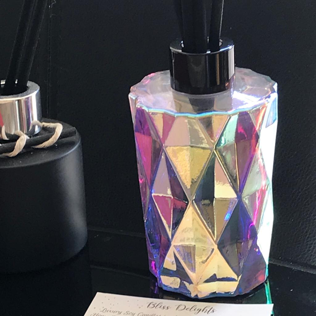 Bliss Delights Large Pearlescent Reed Diffuser | Reed Diffuser Refills