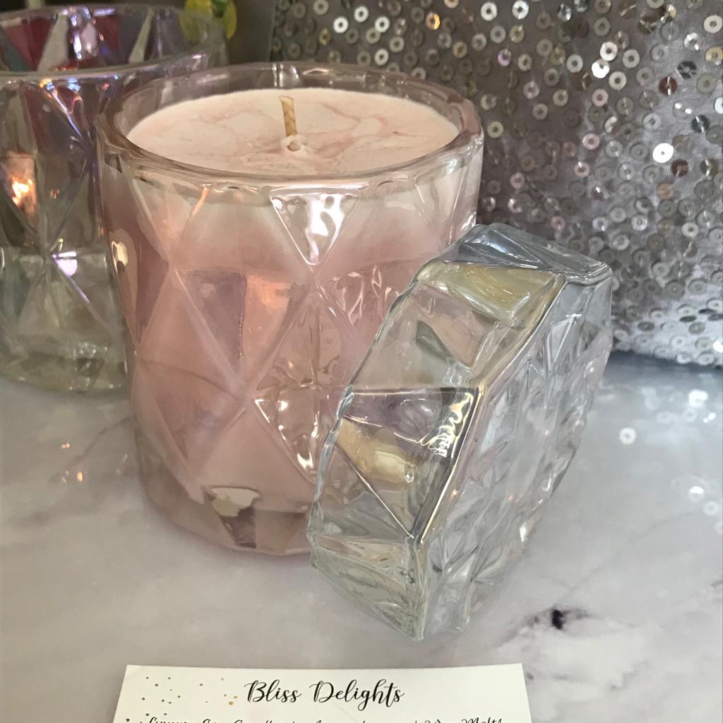 Bliss Delights Pearl Diamond Candle | Luxury Scented Soy Candle