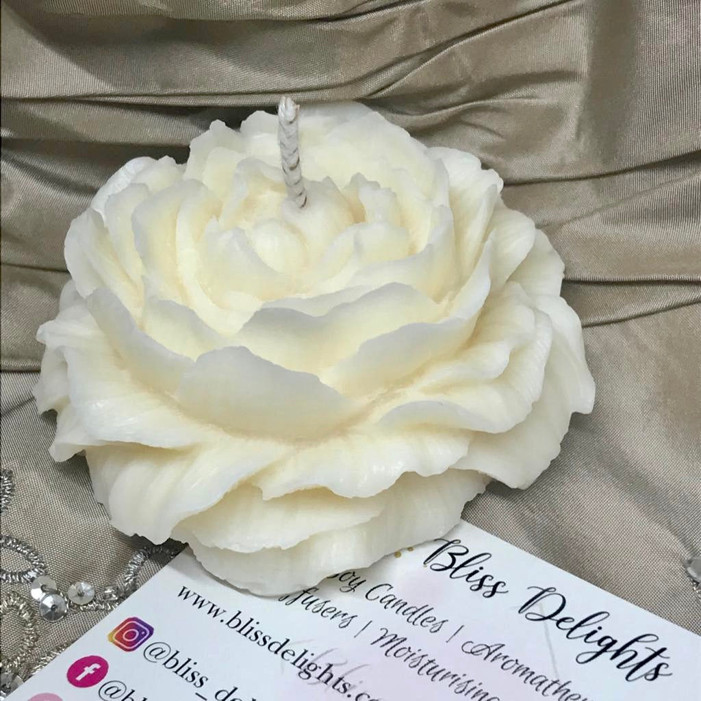 Bliss Delights Set ofBliss Delights Set of 3 Peony Candles | Vegan Soy Tealights 3 Peony Candles | Vegan Soy Tealights