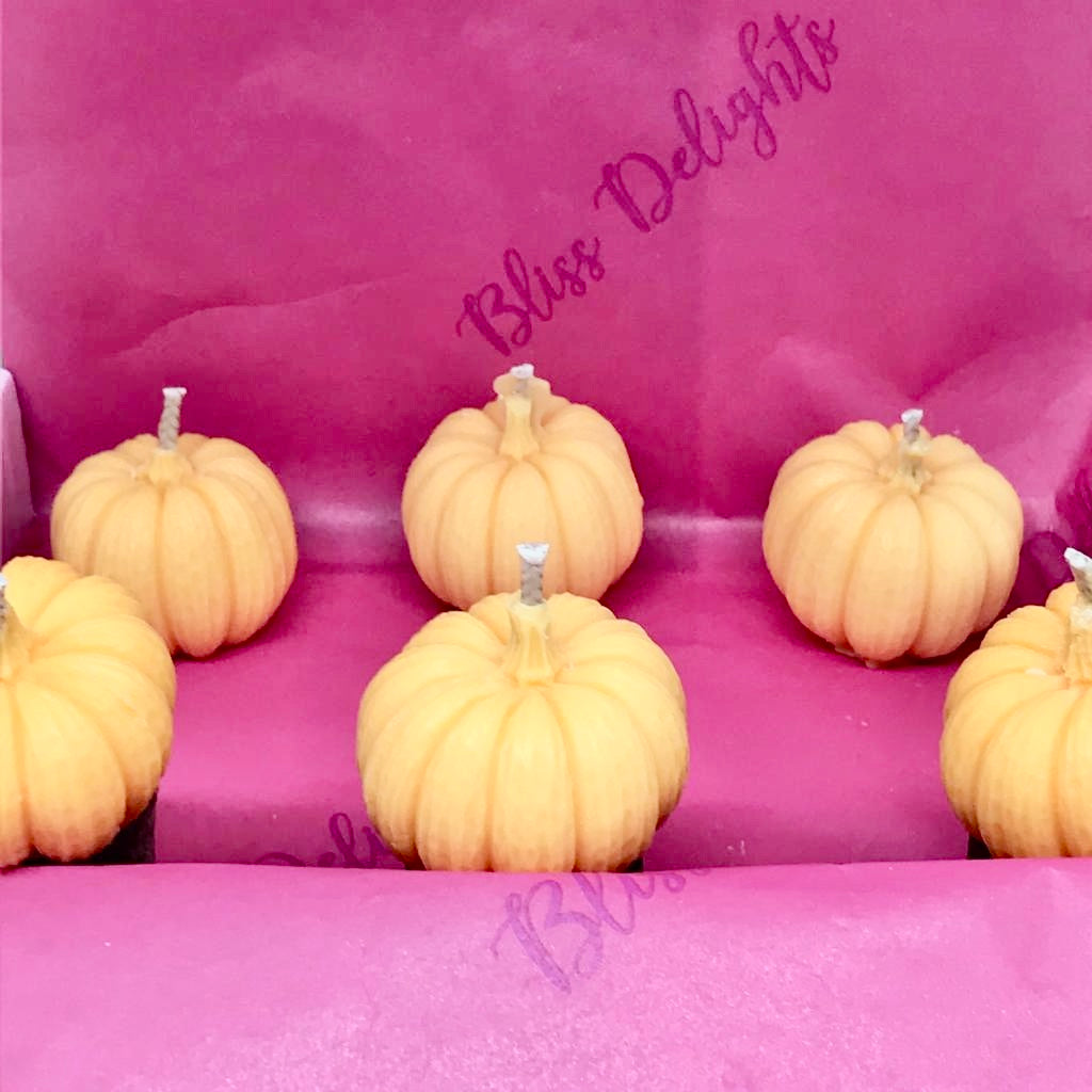 Bliss Delights Pumpkin Tealights | Halloween Tealights | Autumn Gift