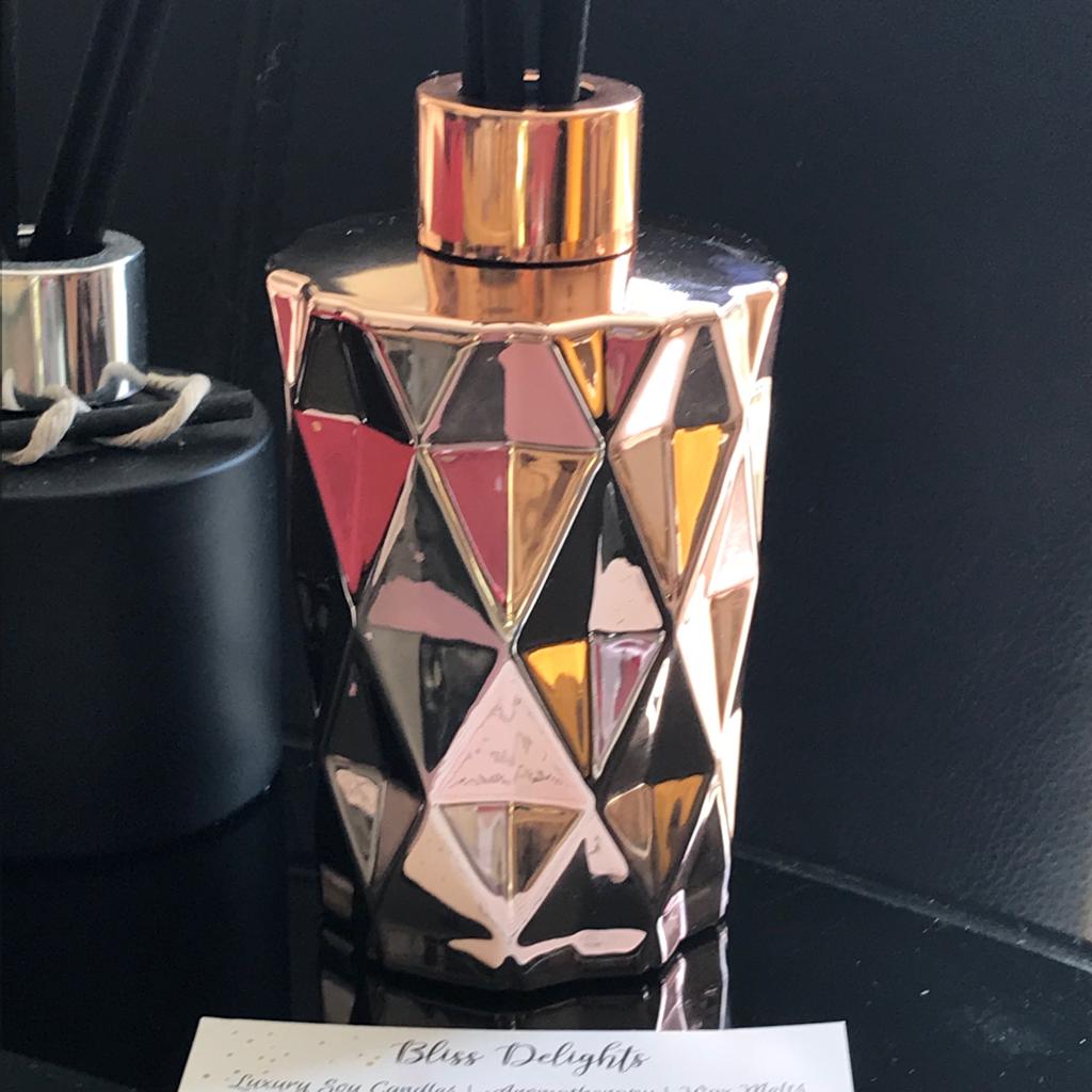 Bliss Delights Rose Gold Reed Diffuser | Eco Reed Diffuser Refill