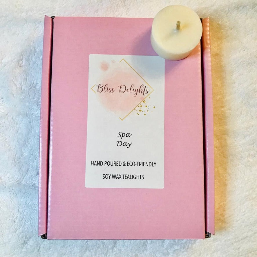 Bliss Delights Spa Day Lavender Tealights | Aromatherapy Soy Tealights