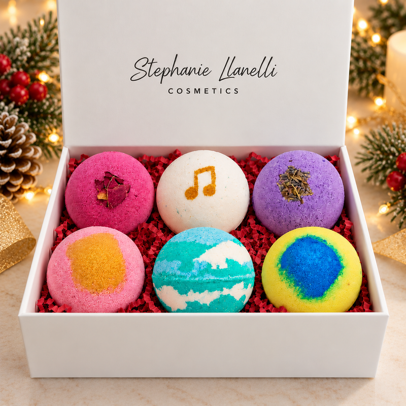 Stephanie Llanelli Cosmetics Luxury Bath Bomb Gift Set - Festive