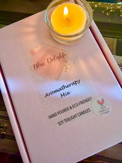 Bliss Delights Aromatherapy Soy Refill Tealights | Zero Waste Vegan