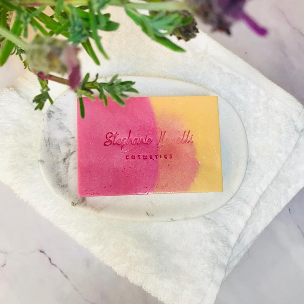 Bliss Delights Floral Pink Pepper Natural Soap Bar with Shea & Cocoa Butters