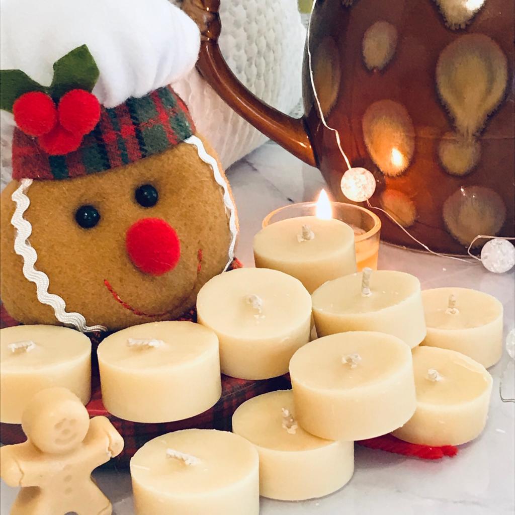 Bliss Delights Gingerbread Tealights | Eco-Friendly Soy Candles