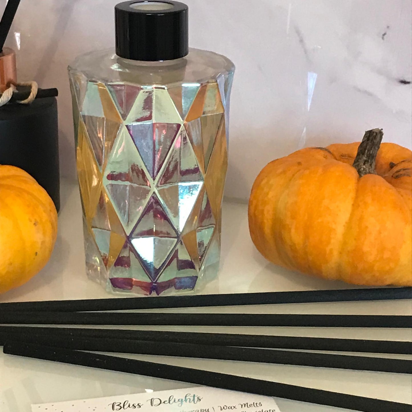 Bliss Delights Large Pearlescent Reed Diffuser | Reed Diffuser Refills