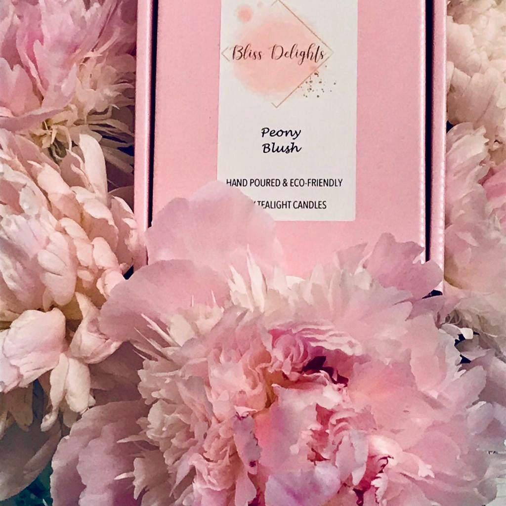 Bliss Delights Peony Blush Refill Tealights | Zero Waste, Eco & Vegan