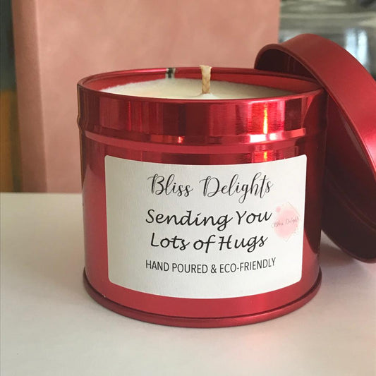 Bliss Delights Sending Hugs Candle | Scented Soy Candle Gift