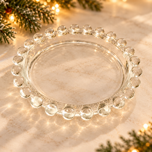 Bliss Delights Beaded Candle Plate