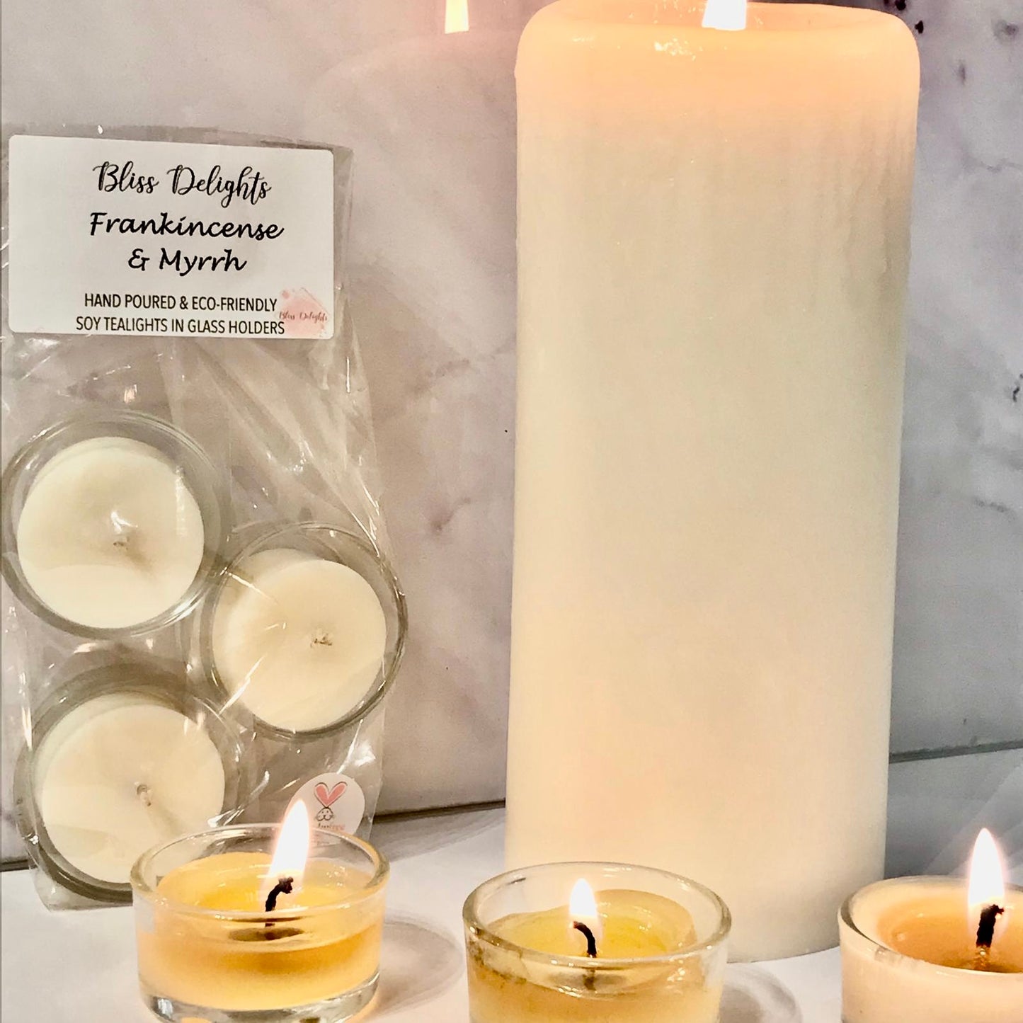 Natural Unscented Soy Pillar Candles