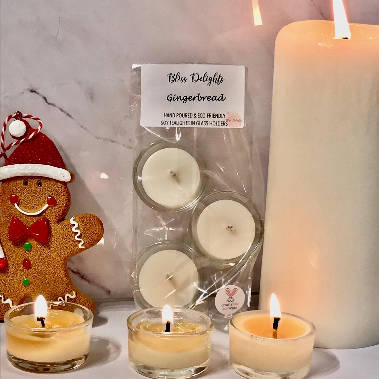 Natural Unscented Soy Pillar Candles