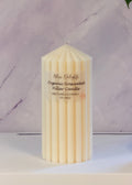 Medium Organic Unscented Soy Pillar Candles