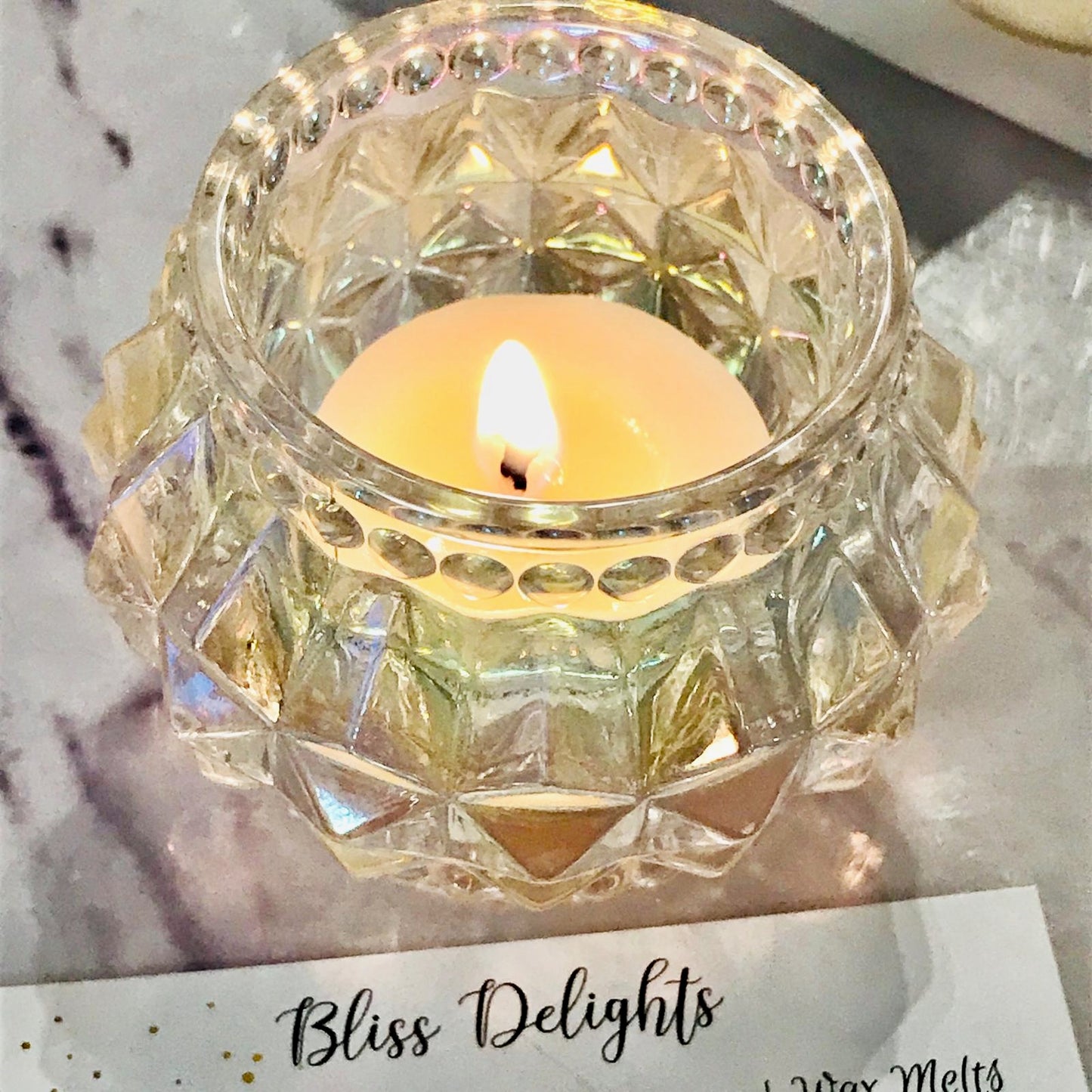 Bliss Delights Pearlescent Tealight Holder