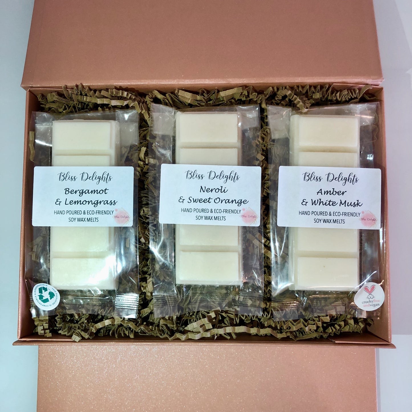 Bliss Delights Luxury Soy Wax Melt Gift Box | Vegan Wax Melts