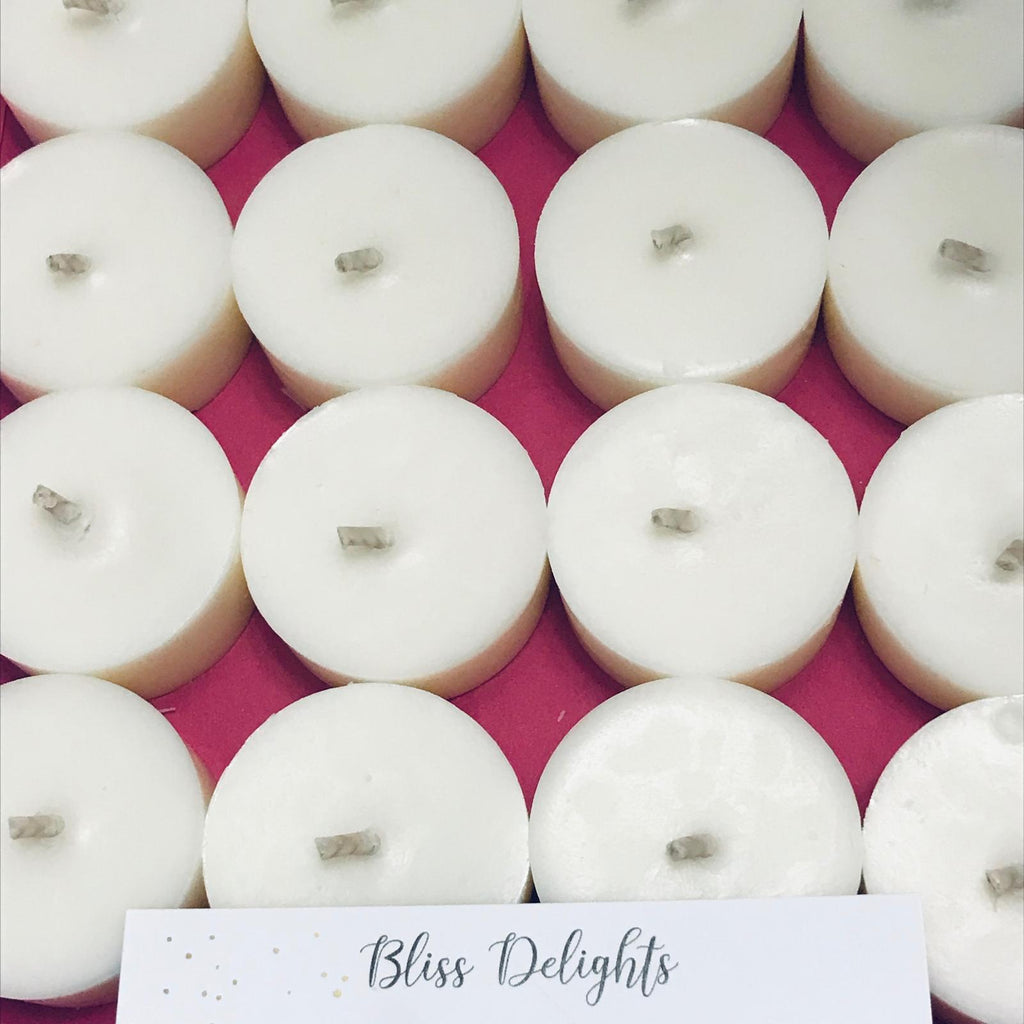 12 Unscented Soy Tealights