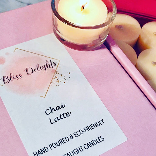 Bliss Delights Chai Latte Tealights | Halloween Tealights Vegan