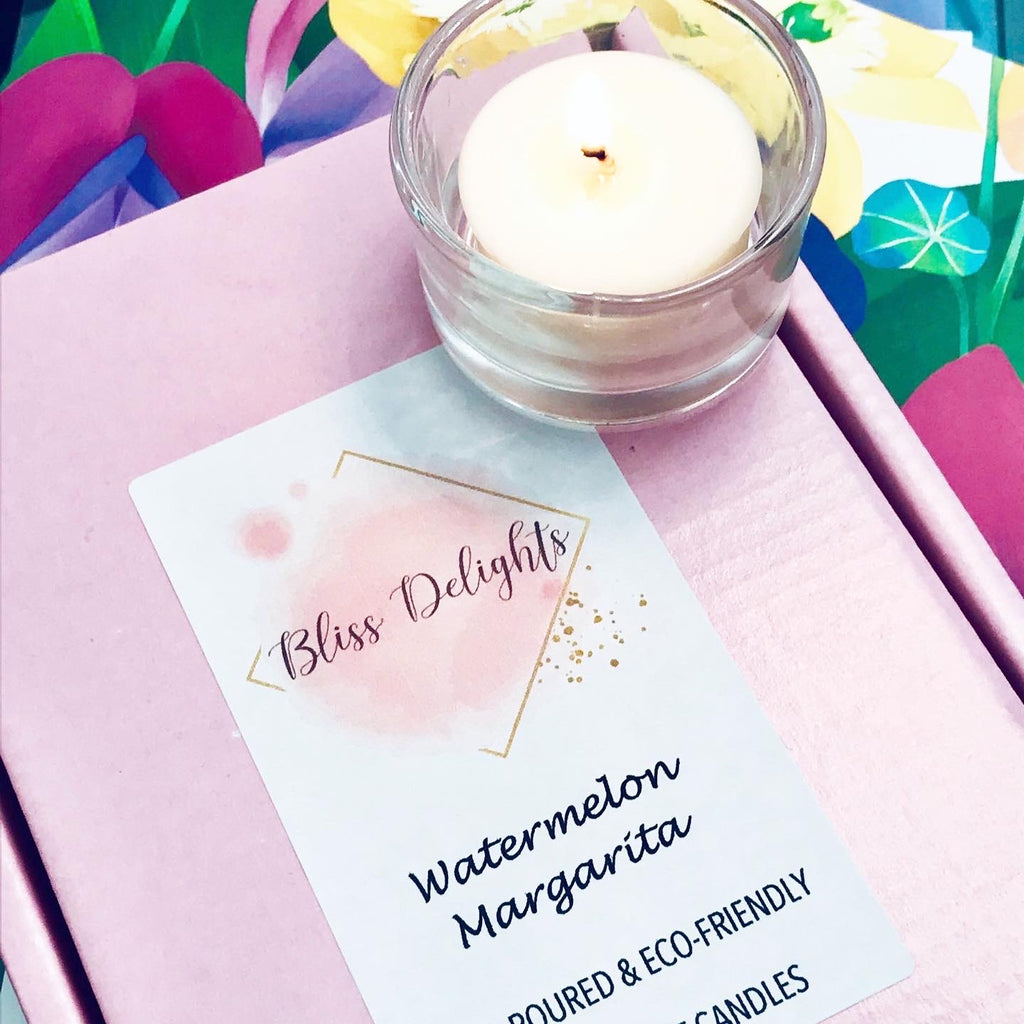 Bliss Delights Watermelon Margarita Refill Tealights | Vegan Soy