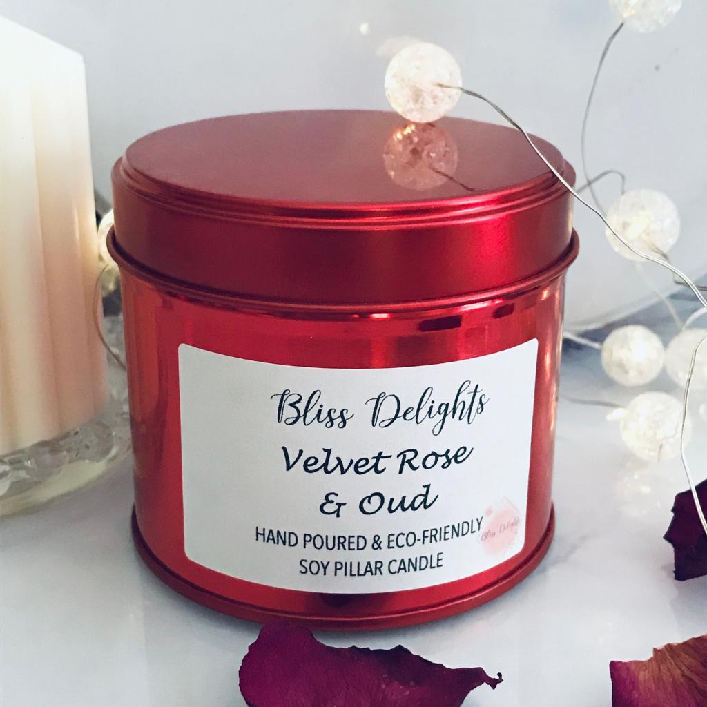 ed Bliss Delights Velvet Rose & Oud Scented Candle