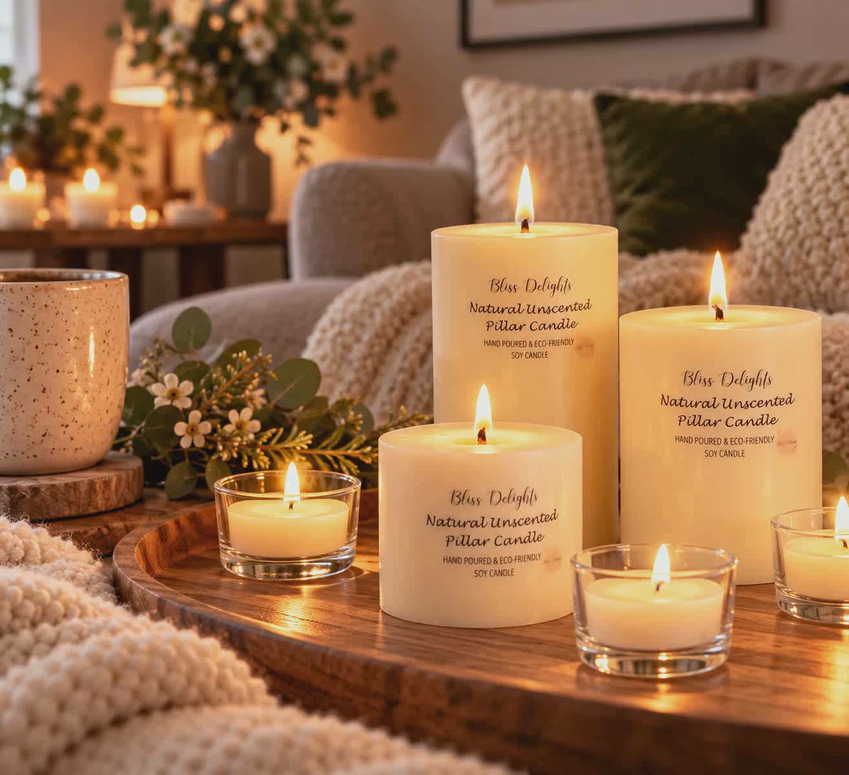 Bliss Delights Soy Candle & Tealights