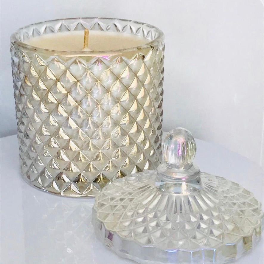 Bliss Delights Pearlescent Diamond Candle | Luxury Eco-Friendly Gift