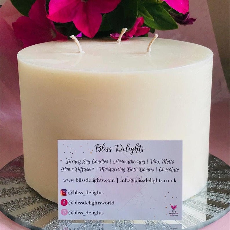 Bliss Delights Saffron & Tonka Soy Candle | Luxury Triple Wick Candle