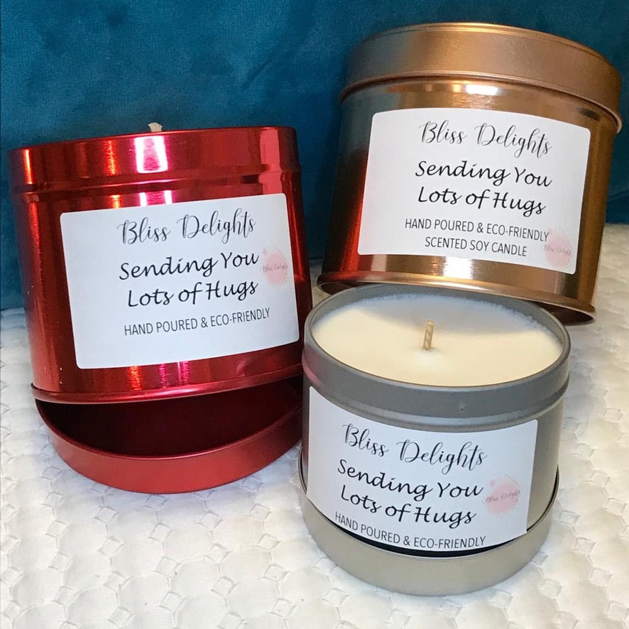 Bliss Delights Sending Hugs Candle | Scented Soy Candle GiftBliss Delights Sending Hugs Candle | Scented Soy Candle Gift