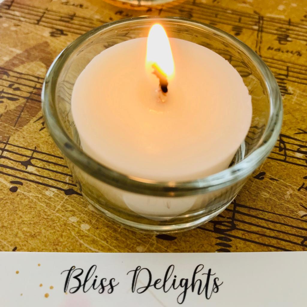 Bliss Delights Peony Blush Refill Tealights | Zero Waste, Eco & Vegan