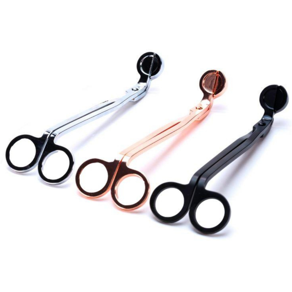 Bliss Delights Wick Trimmer in Matte Black, Rose Gold & Silver